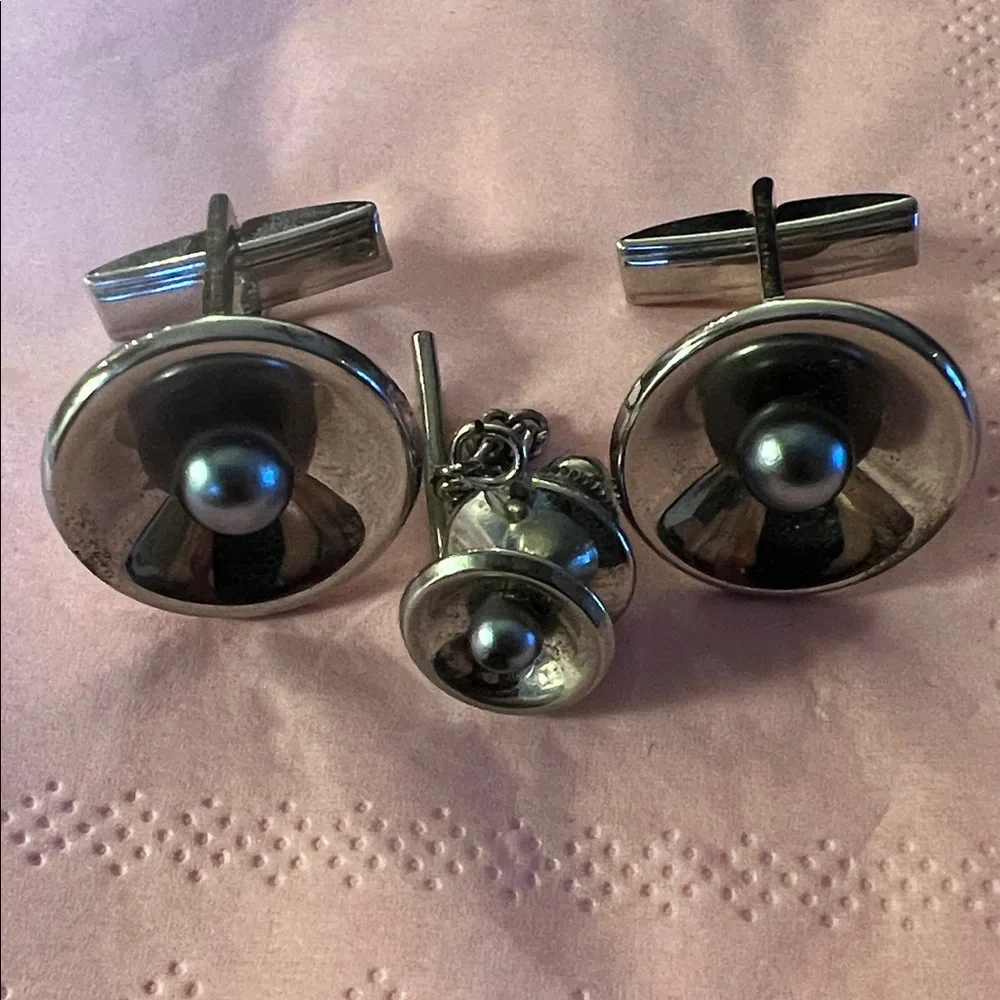 VTG Men's Cufflink & Tie Tack Set